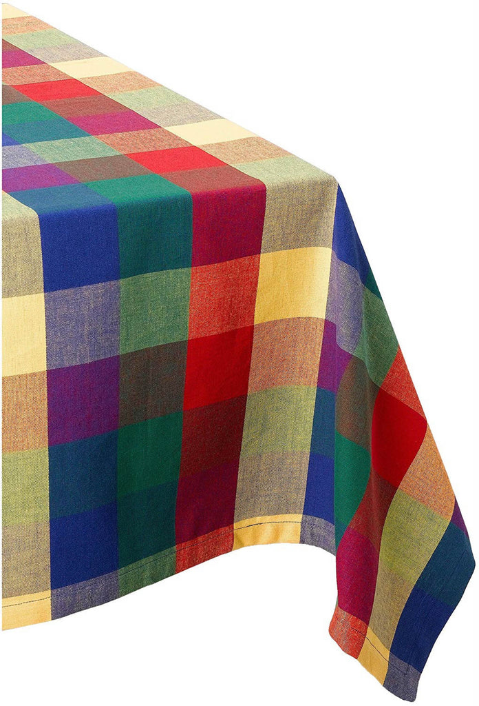 Indian Summer Check Tablecloth 52x52