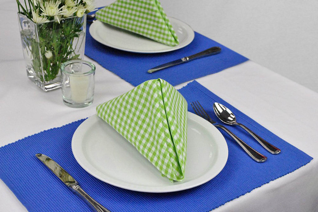 DII Blueberry Ribbed Placemat Set of 6