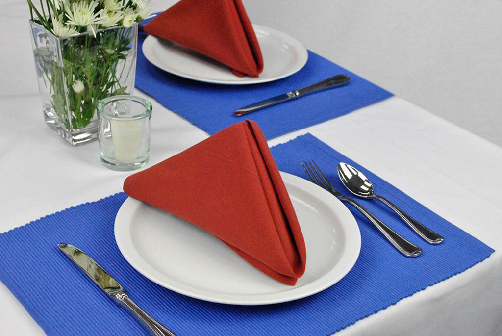 DII Blueberry Ribbed Placemat Set of 6