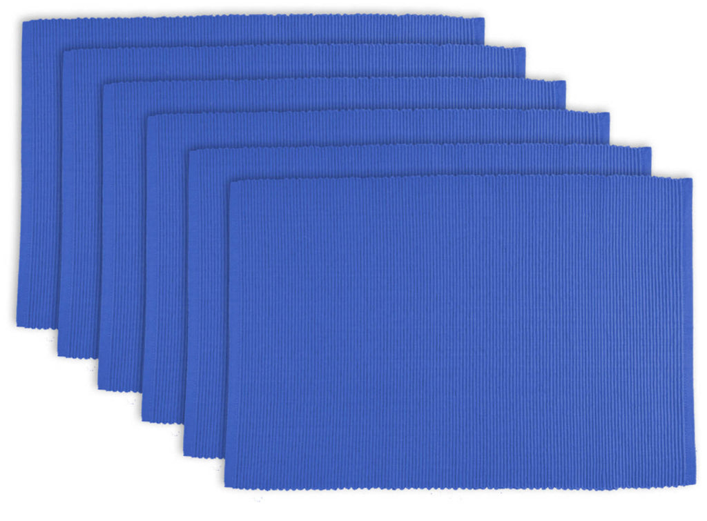 Blueberry Ribbed Placemat Set/6