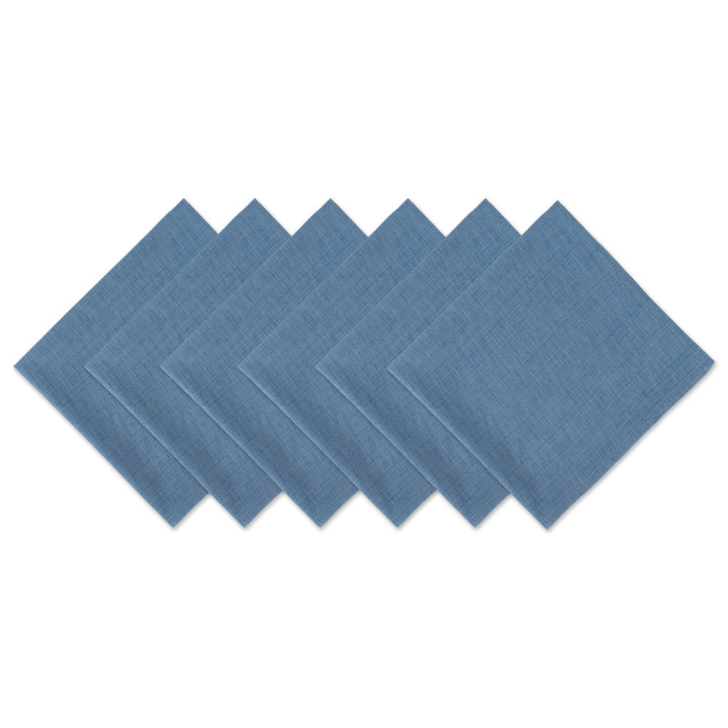 Variegated Light Blue Napkin Set/6