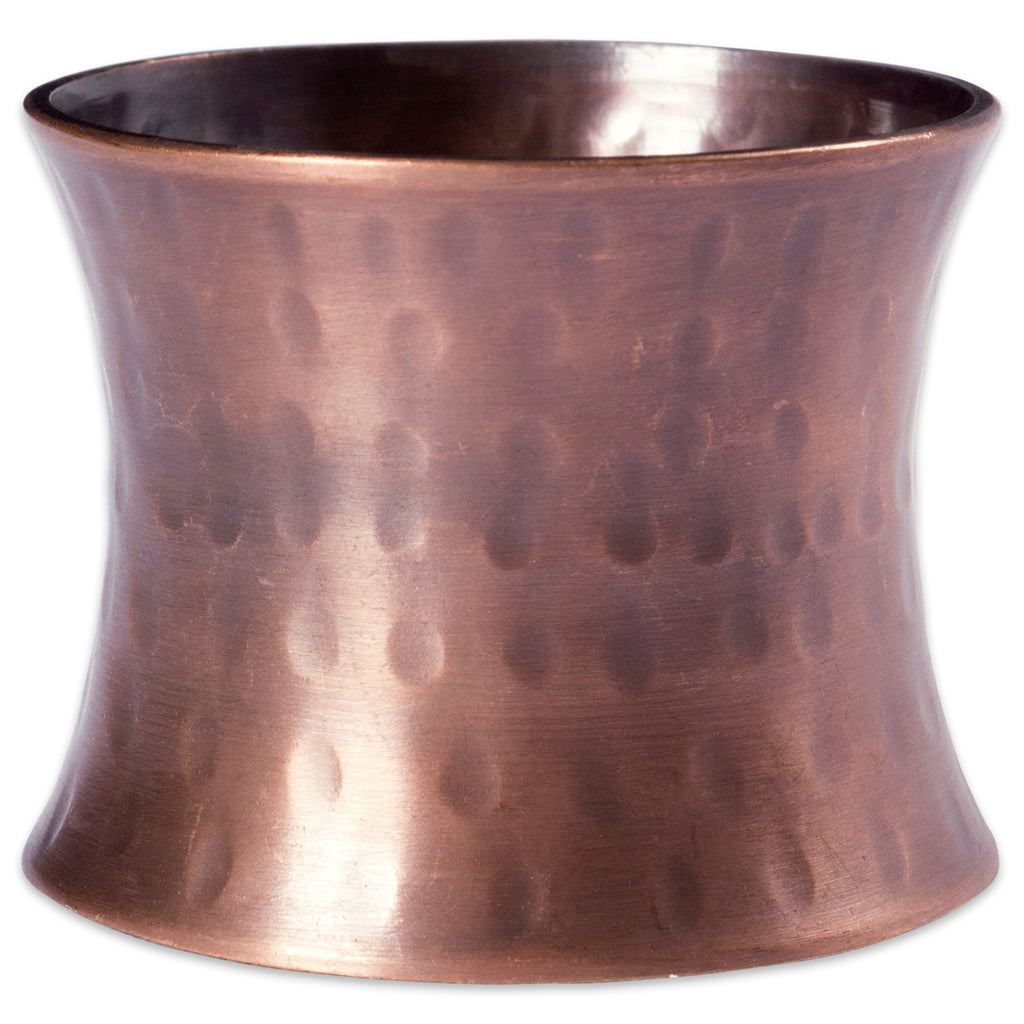 DII Hammered Antique Copper Napkin Ring Set of 12