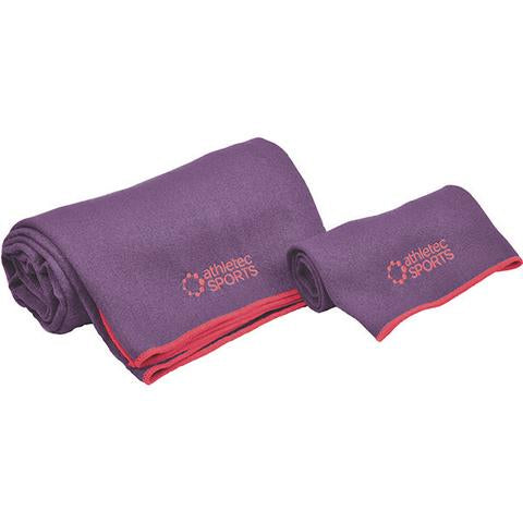 DII Yoga Towel Purple Set of 2